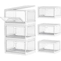 3 Pack Clear Storage Bins with Lids