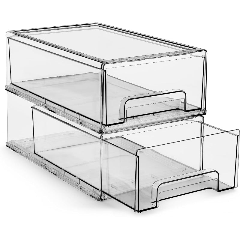 2 Pack Medium Refrigerator Storage Drawers