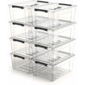 8 Pack 5 Quart Clear Storage Bins