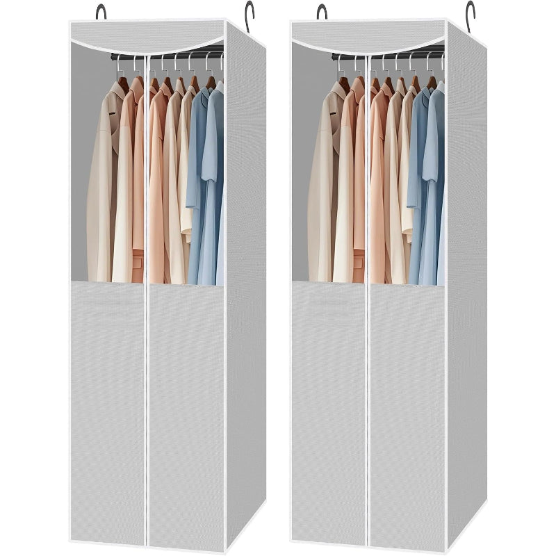 2 Pack Gray Garment Bags