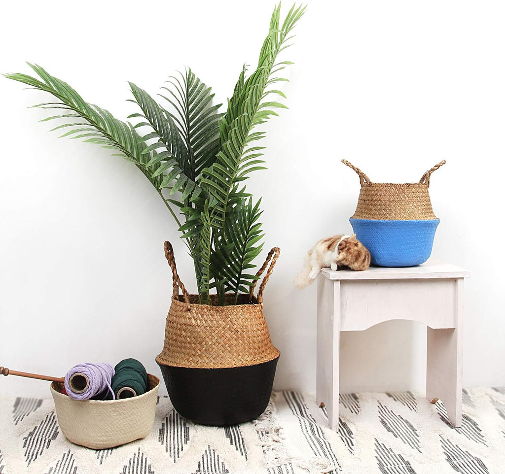 Black Seagrass Belly Basket