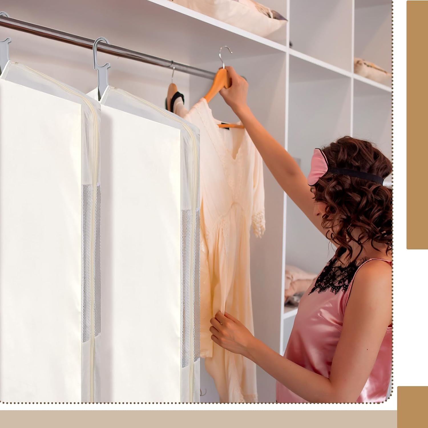 3 Pcs Cotton Garment Bags