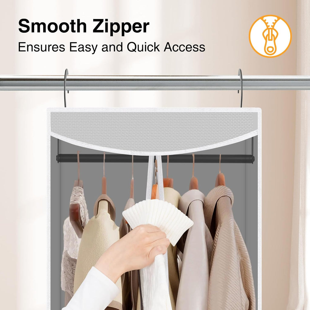 2 Pack Gray Garment Bags