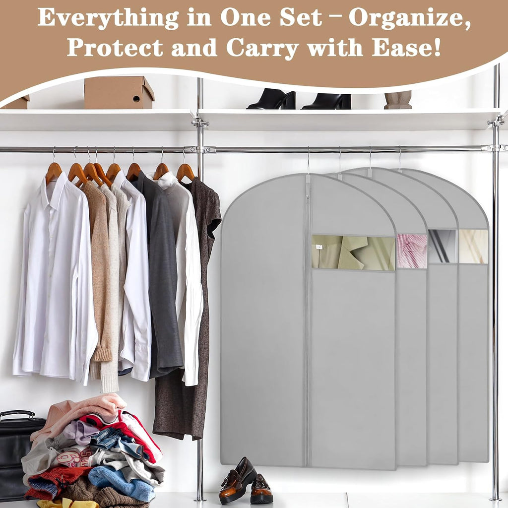 20 Pack Gray 40-inch Garment Bags