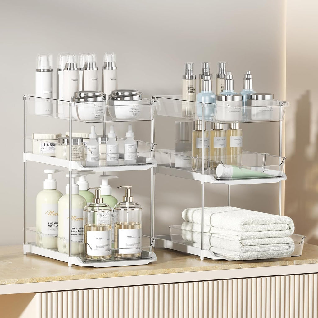 2 Sets 3-Tier Under Sink Organizers