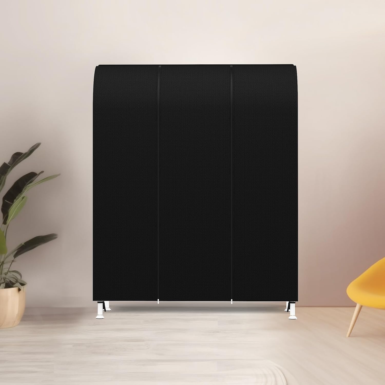 50in Black Garment Rack Cover