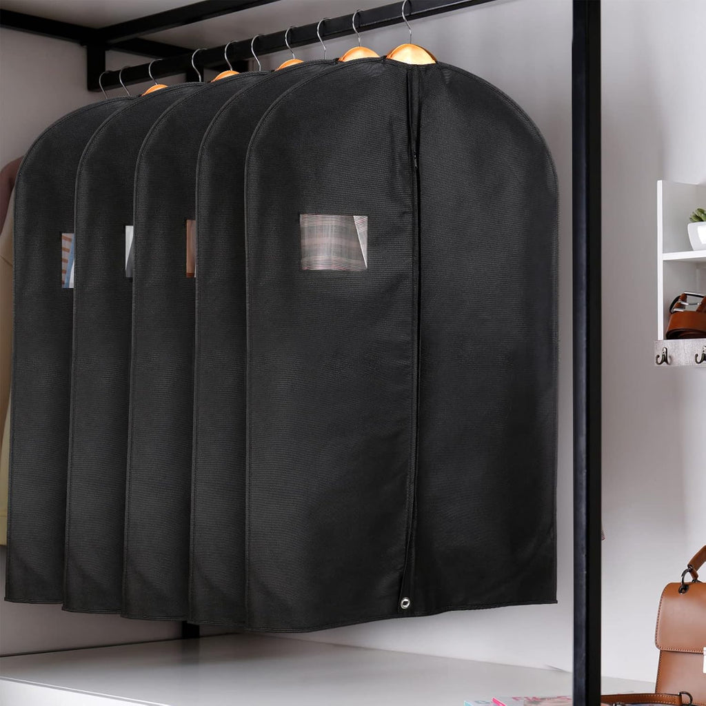 24 Pack Black Garment Bags