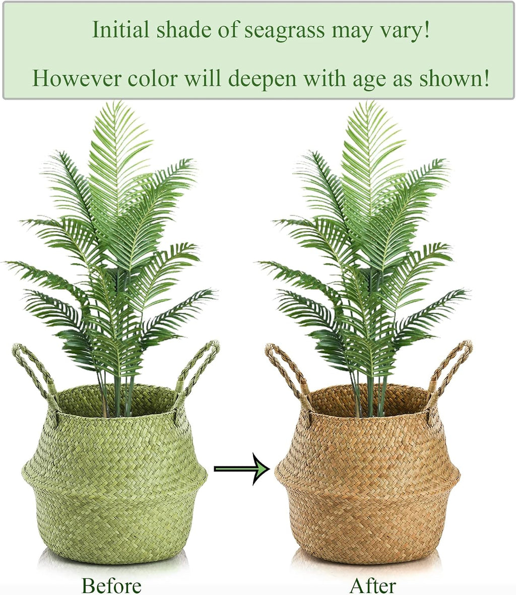 2 Pack Large Seagrass Woven Basket