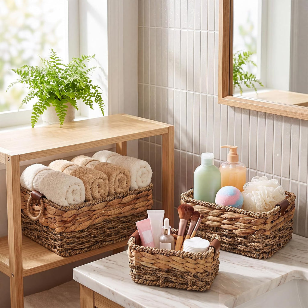 3 Pack Natural Seagrass Baskets