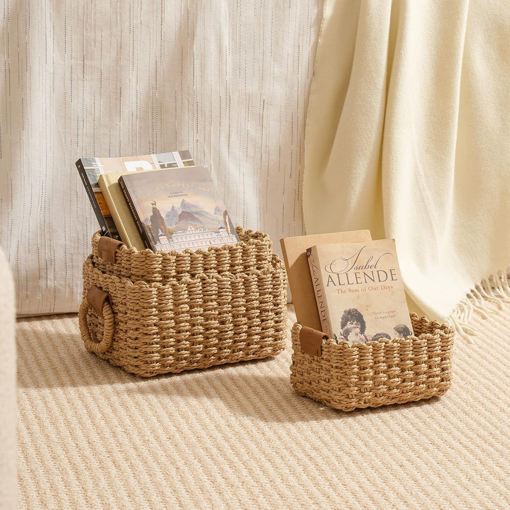 3 Pack Small Wicker Baskets
