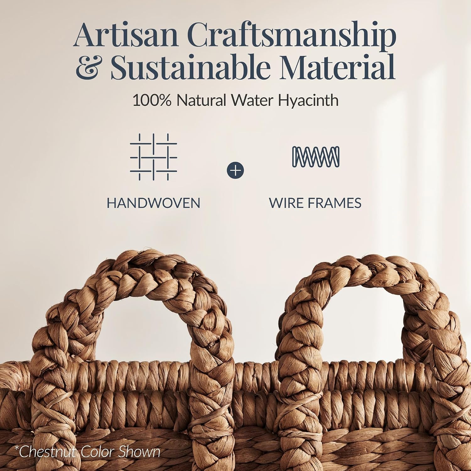 3Pc Chunky Wicker Baskets