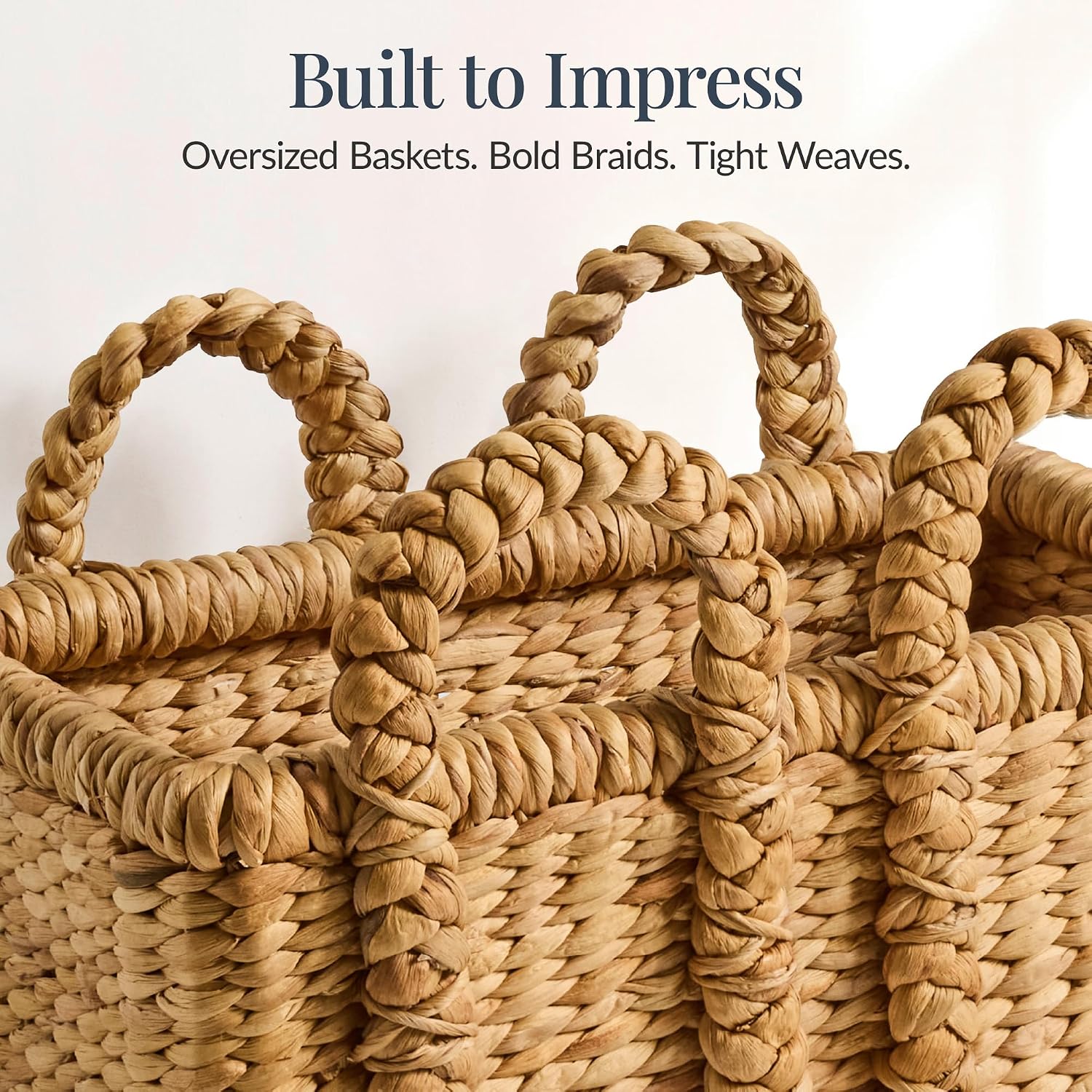 3Pc Chunky Wicker Baskets