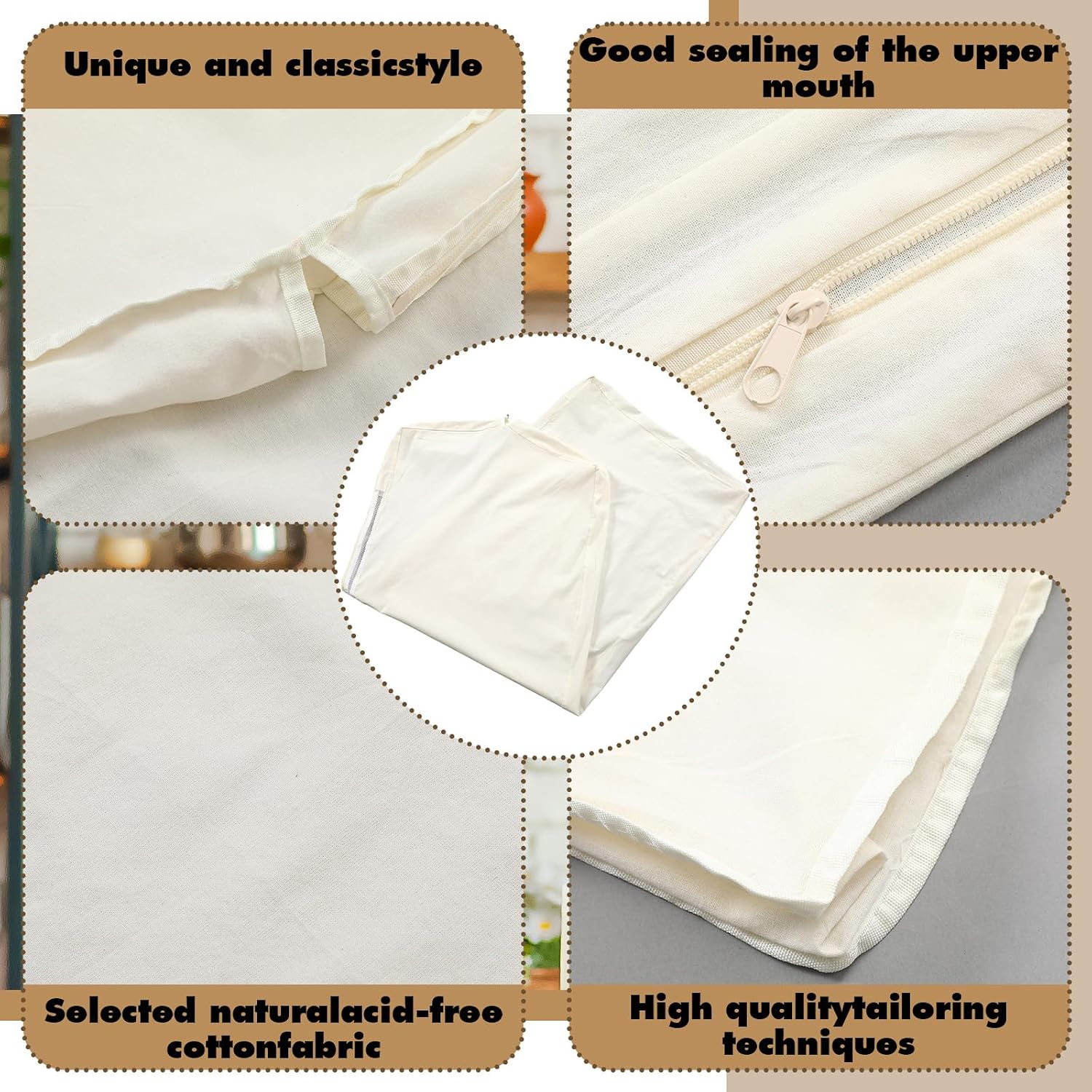 3 Pcs Cotton Garment Bags