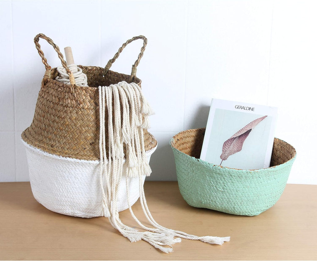 Black Seagrass Belly Basket