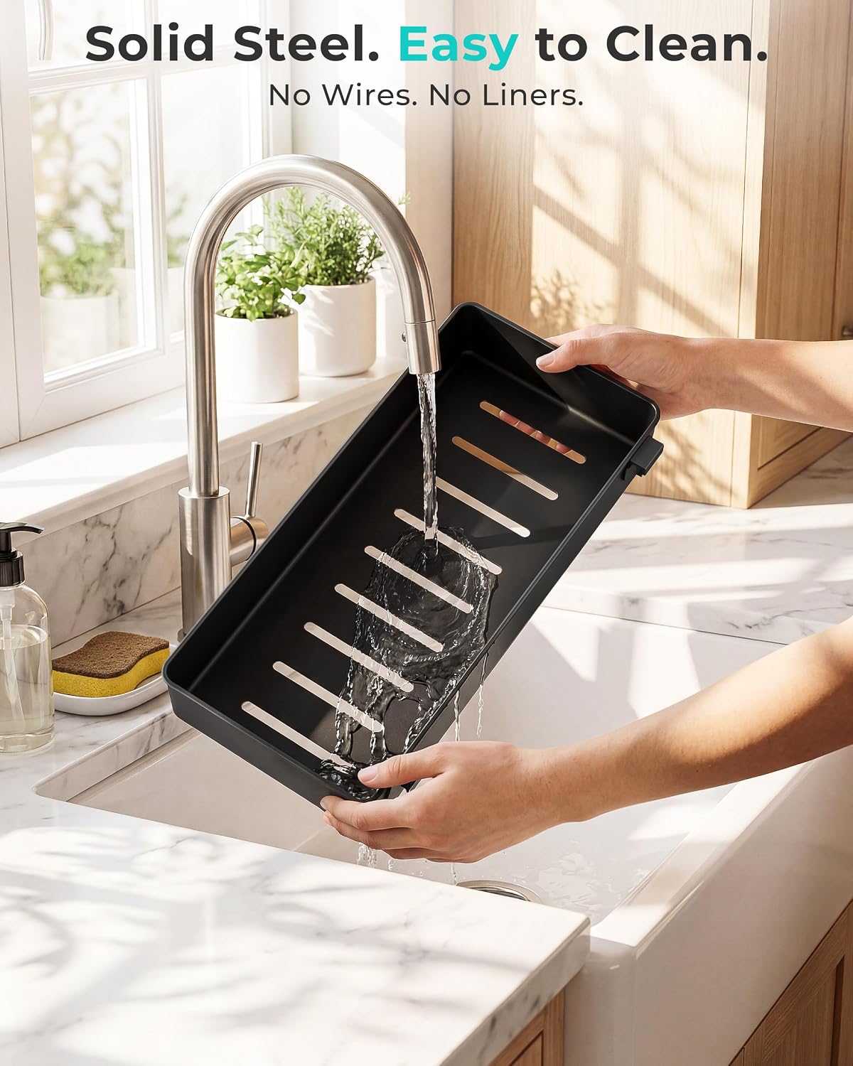 2 Sets 2 Tier Pull Out Under Sink Shelf