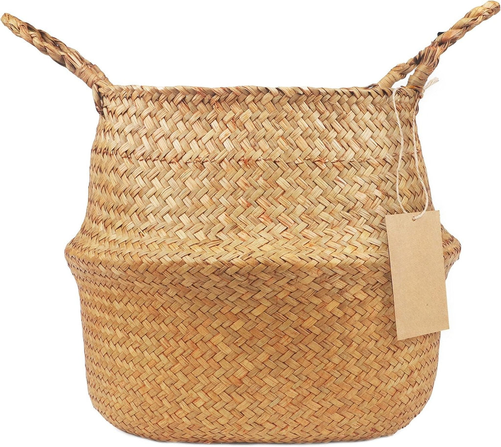 Large Seagrass Woven Plant Basket